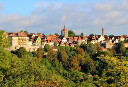 The medieval town of Rothenburg ob der Tauber.
