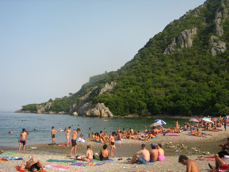 The beach at Olympos.