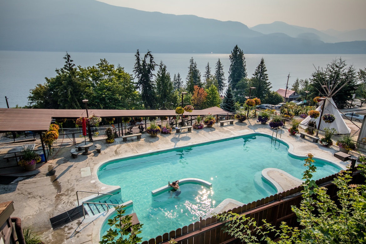Ainsworth Hot Springs in the Kootenays BC