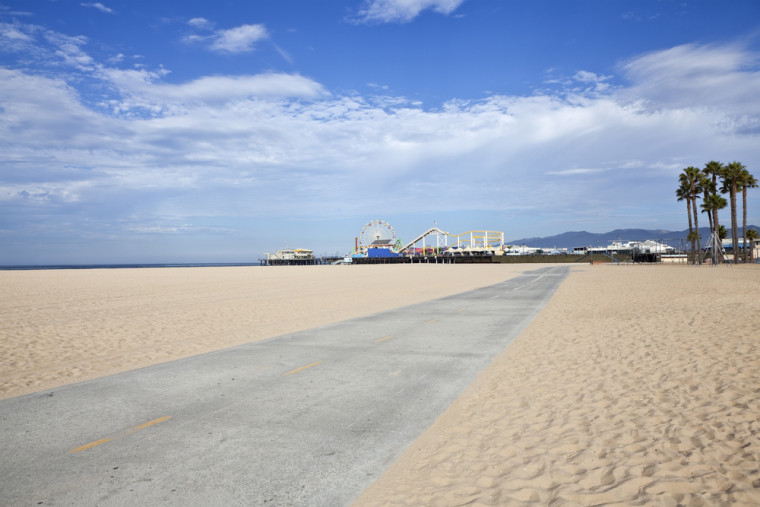 Santa Monica beach. Shutterstock.