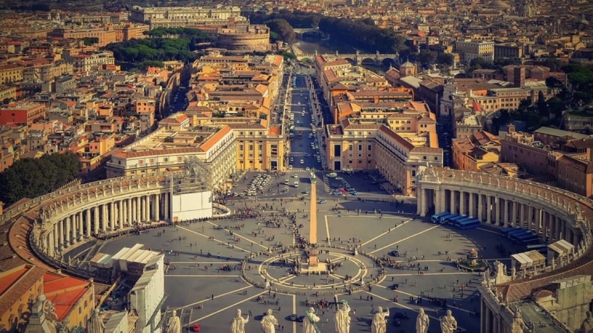 Visiting the Vatican in Rome, Italy