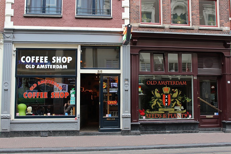 amsterdam, netherlands. coffee shops