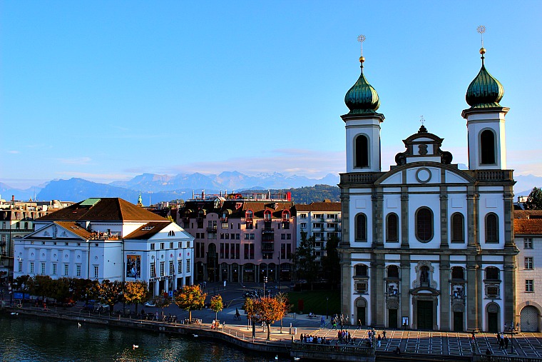 Lucerne, Switzerland. jesuit church