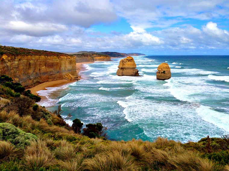 The Twelve Apostles along the Great Ocean Road in Australia