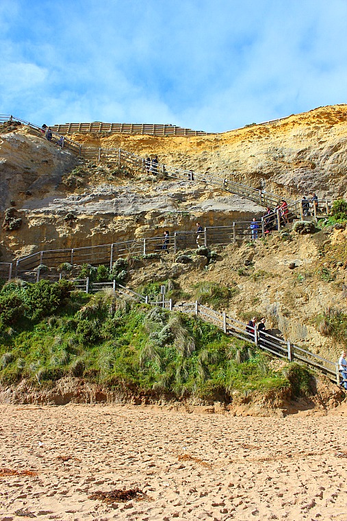 Gibsons Steps, a stop along the great ocean road in Australia