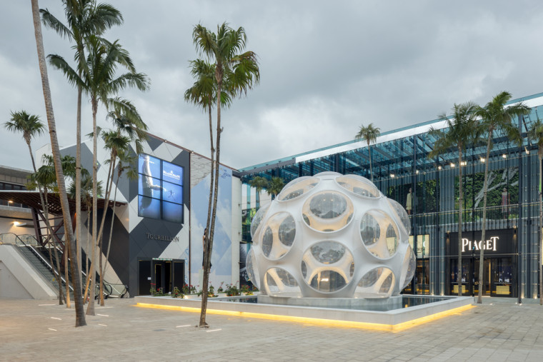 Buckminster Fuller, Fly's Eye Dome within the Miami Design District. Mr Interior/Shutterstock.com