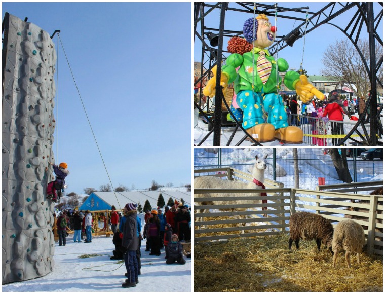 Play area at the Quebec Winter Carnival 