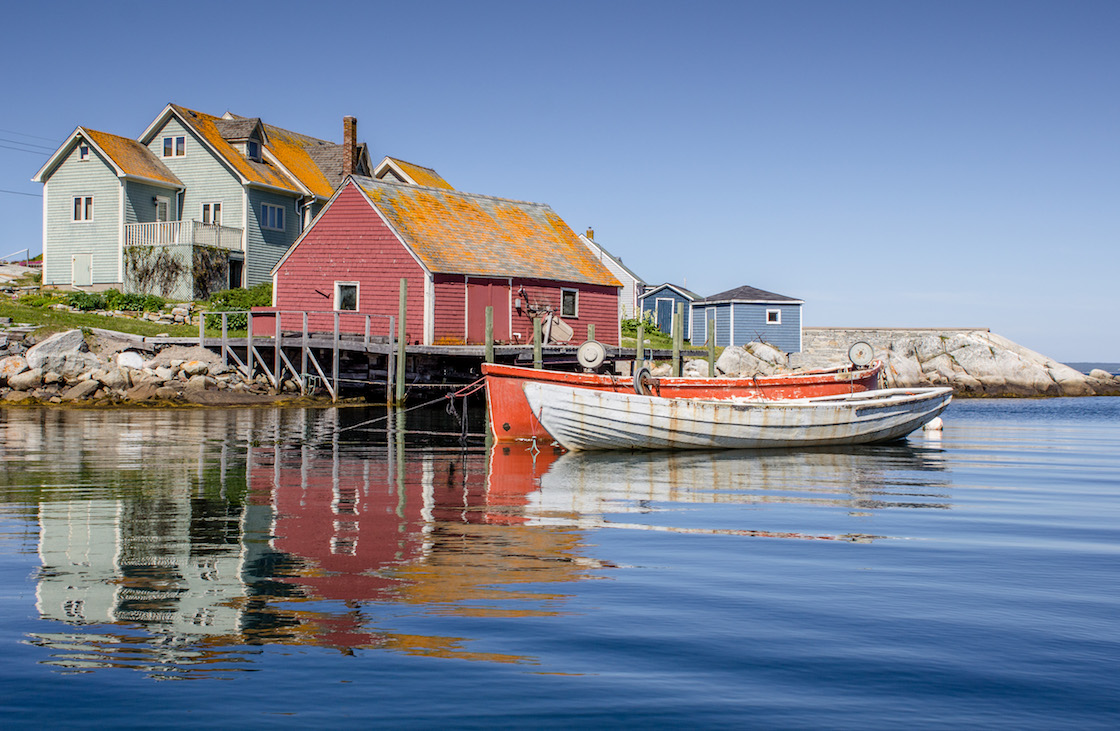 The village of Peggys Cove Nova Scotia.