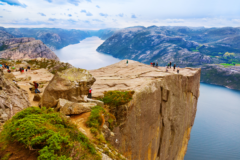 Pulpit Rock as seen from above. Courtesy of Shutterstock