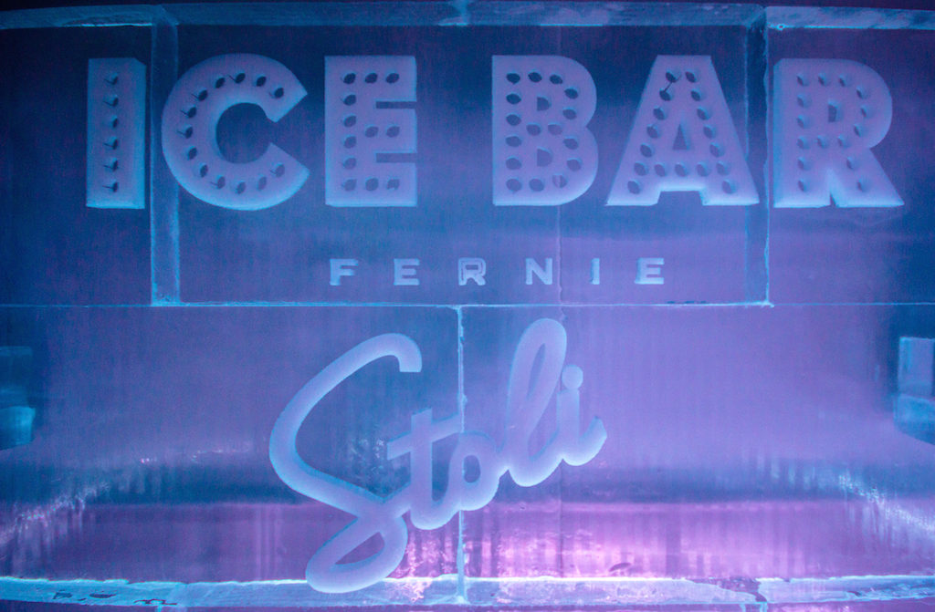 The Fernie ice bar