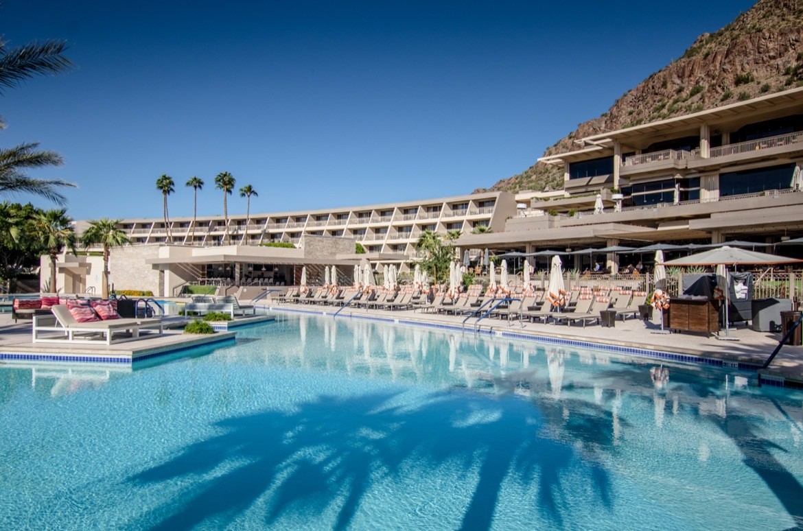 The pool at the Phoenician in Scottsdale, Arizona