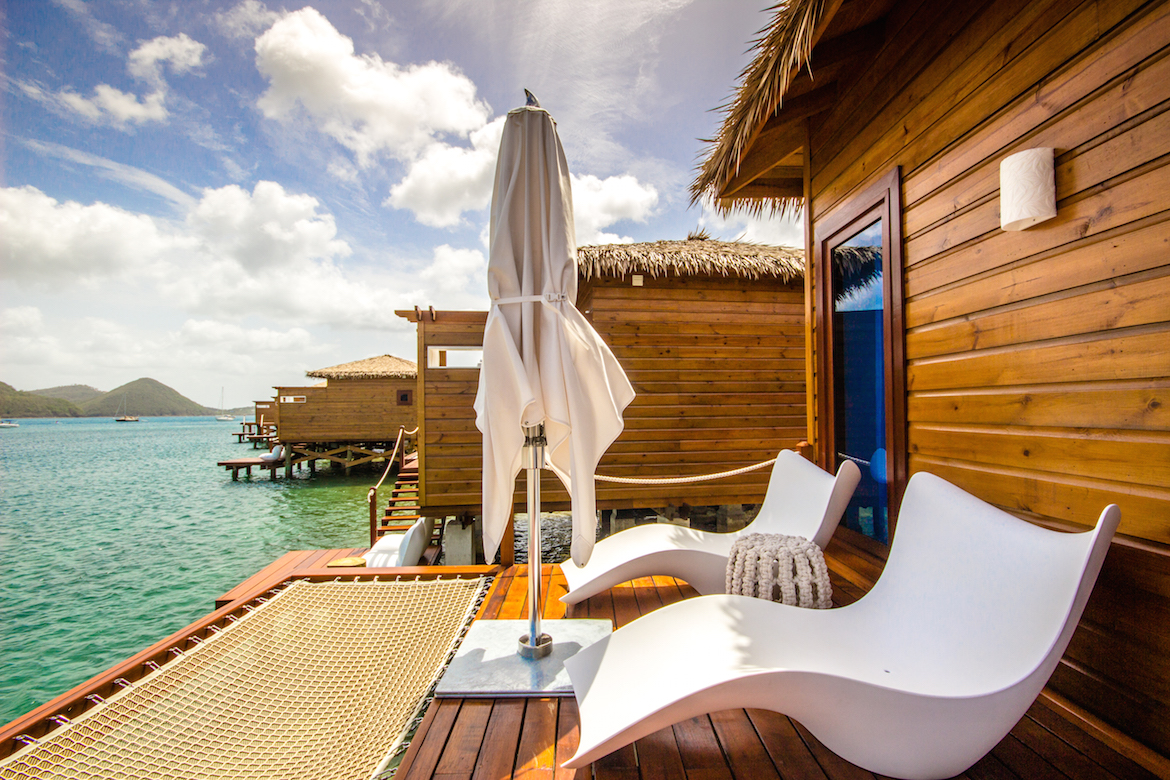Overwater bungalow at Sandals Grande St. Lucian