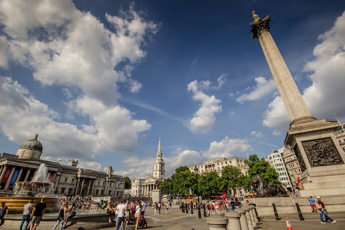 2 days in London itinerary, Trafalgar Square