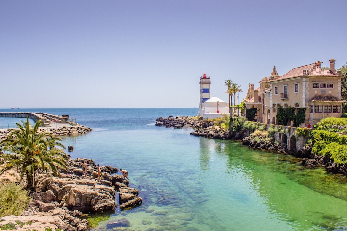 Lighthouse in Cascais, Portugal