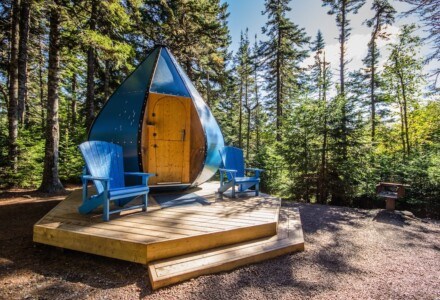 Fundy National Park, New Brunswick, unique accommodations