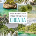 one week trip to croatia