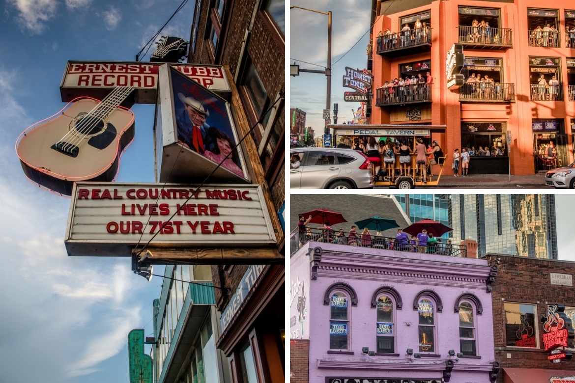 Lower Broadway- Nashville itinerary for three days in Nashville