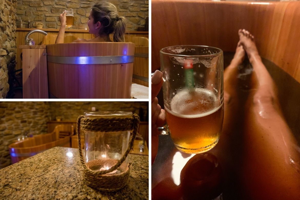 A beer spa in the Czech Republic