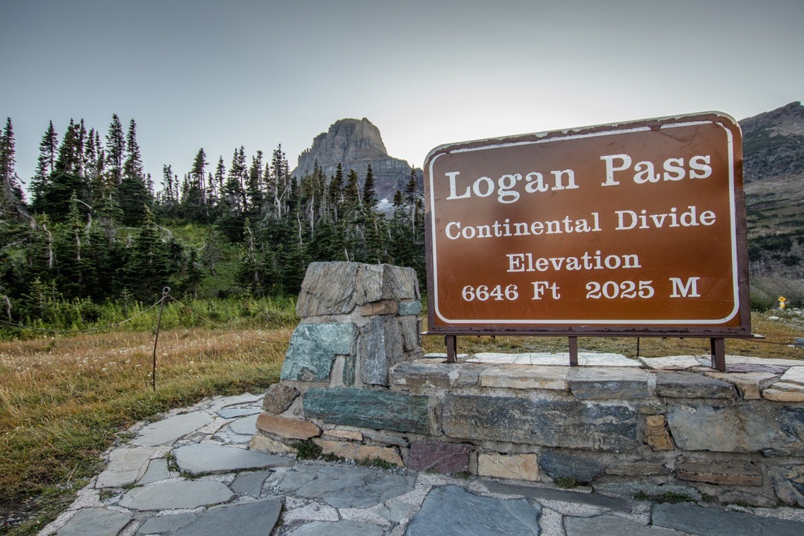 Logan Pass, Glacier National Park, Montana, USA