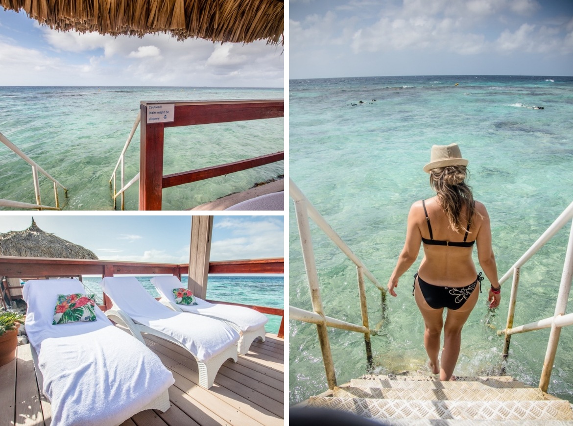 Private cabanas on De Palm Island, Aruba