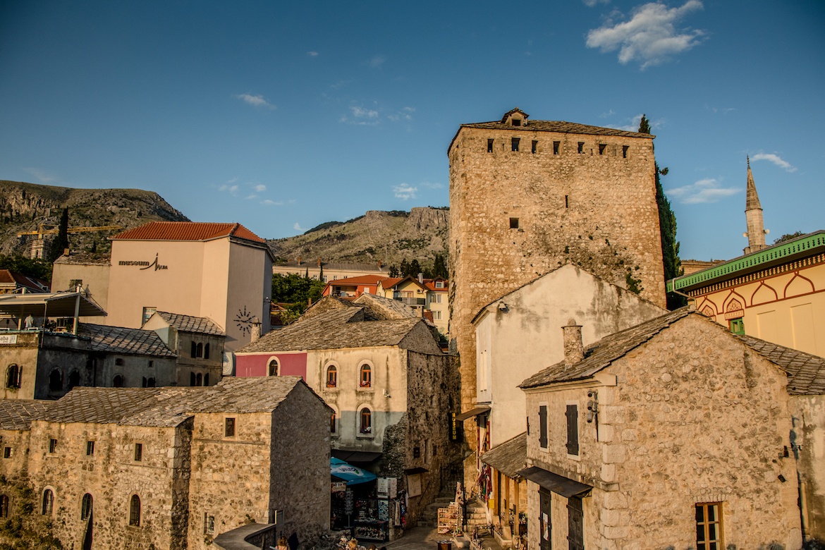 The old town in Mostar, Bosnia