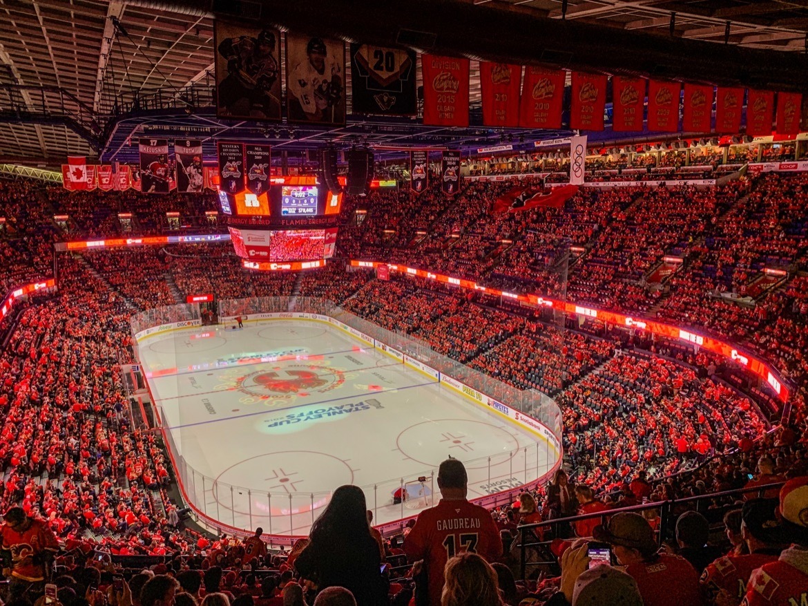 Full house at a Calgary Flames game
