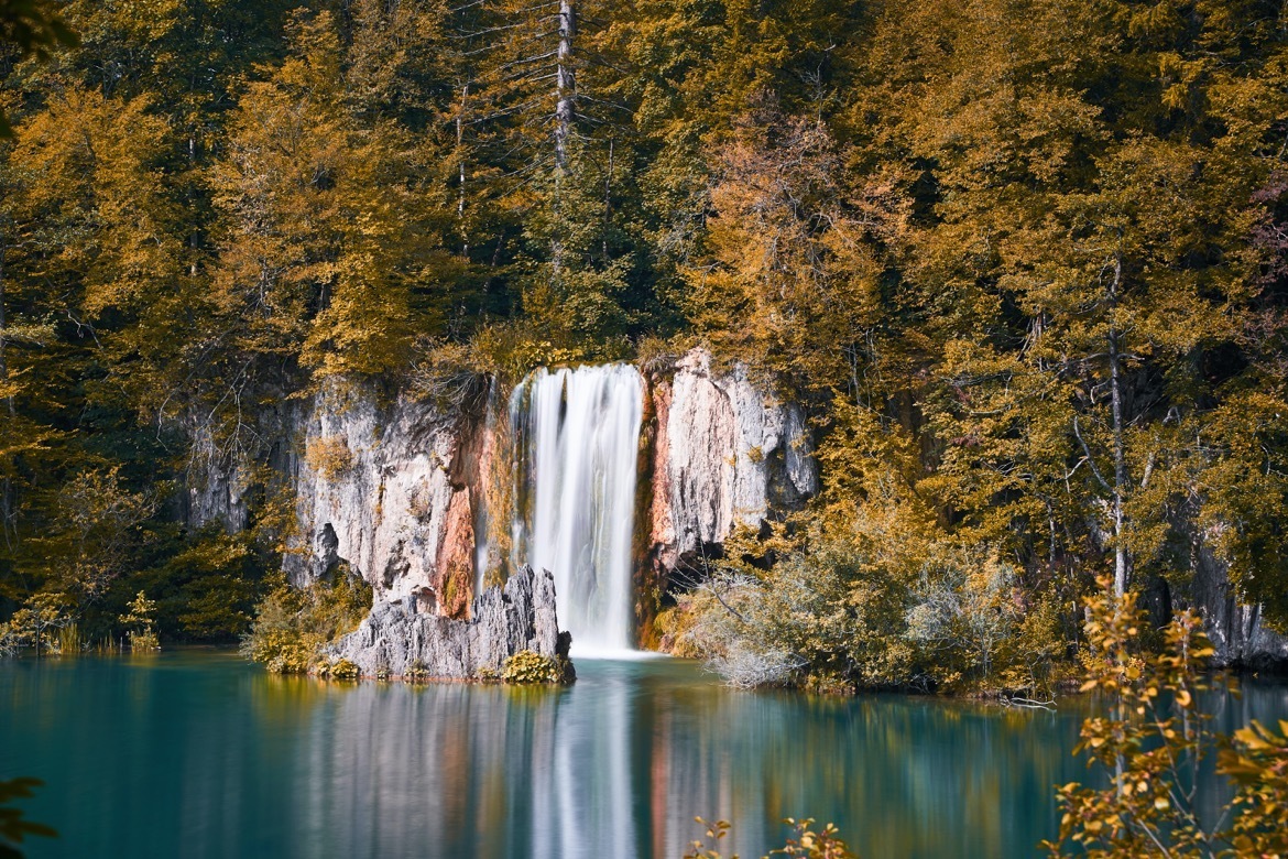 Plitvice Lakes in fall