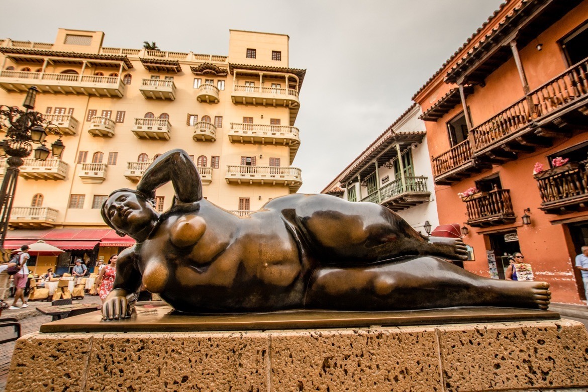 The Gertrudis sculpture in Cartagena