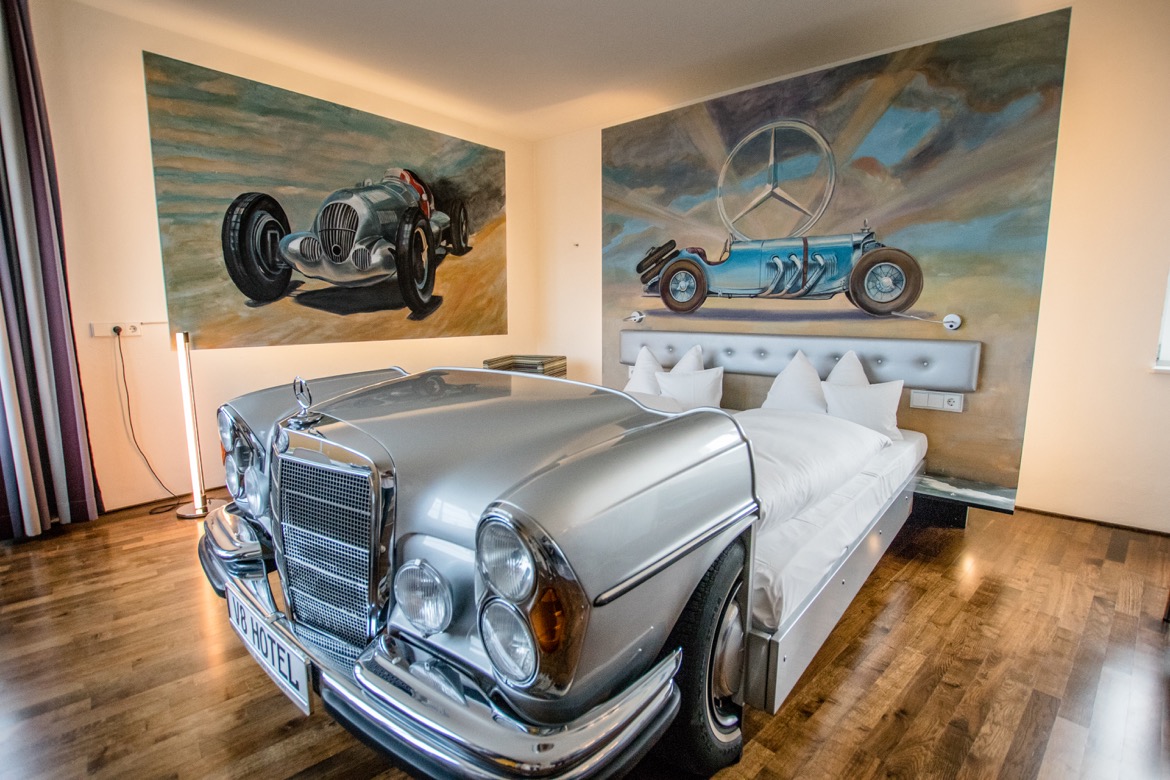 Need for speed: Review of the fun, car-themed V8 Hotel Stuttgart
