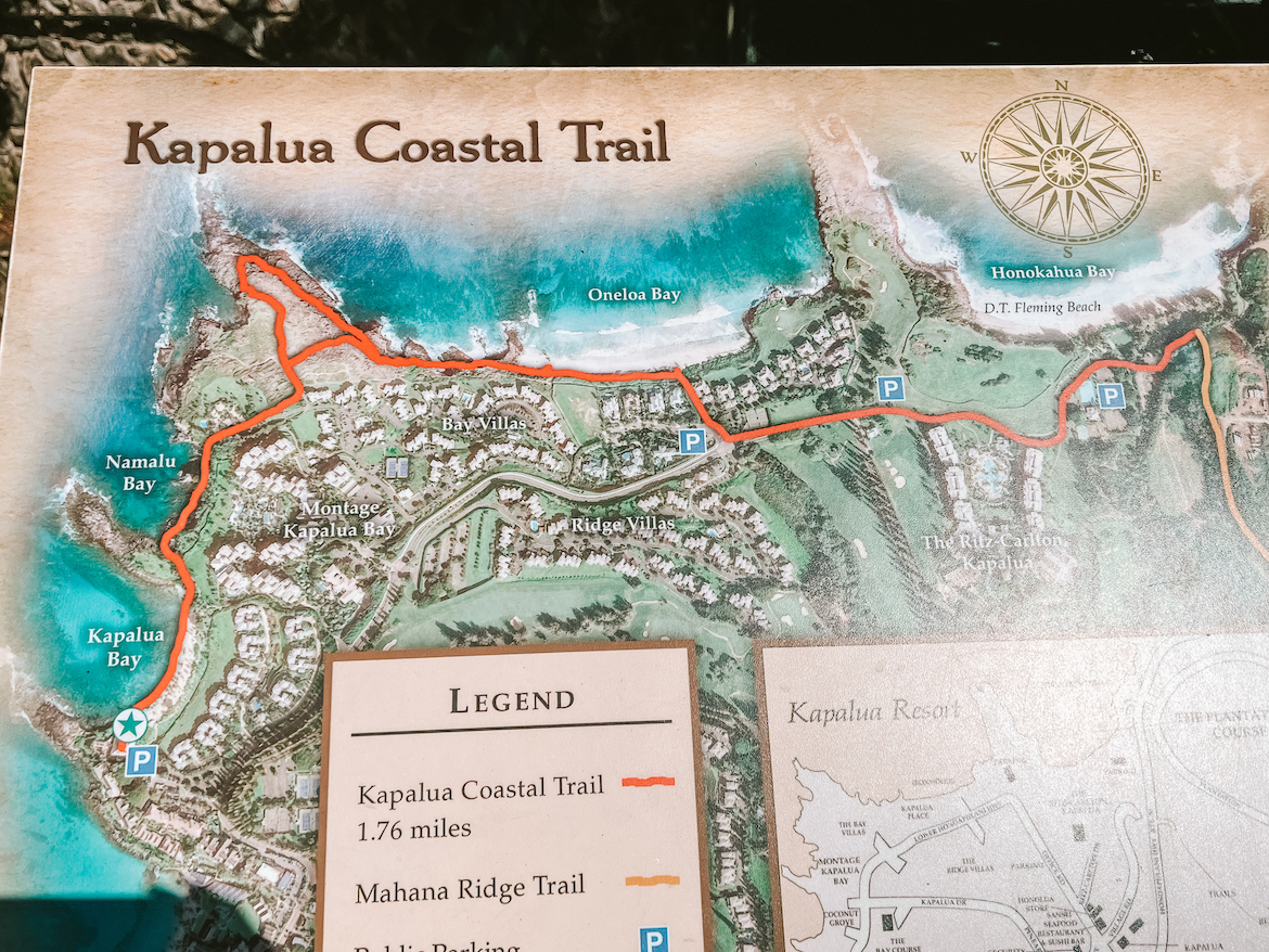 The Kapalua Coastal Trail in Maui, Hawaii