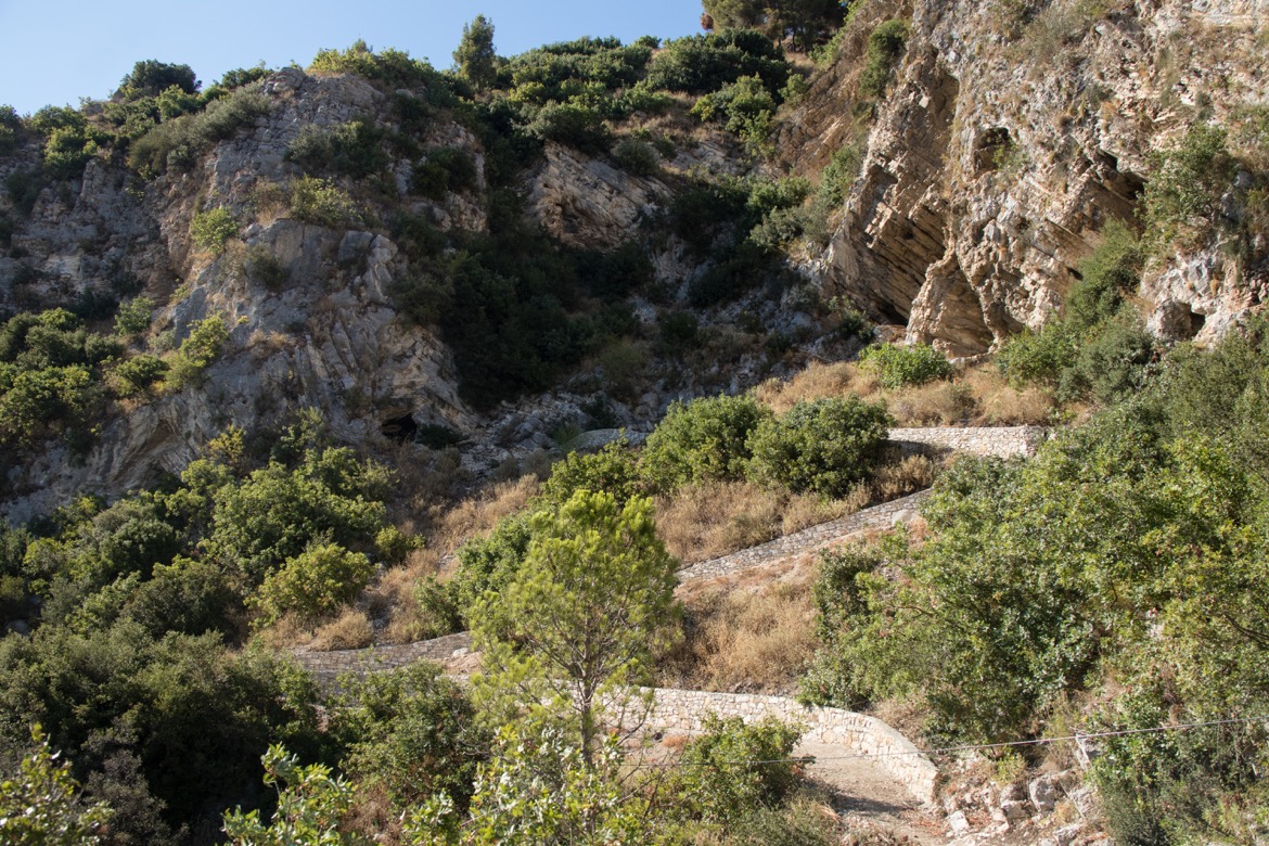 Trail up to Berat Castle