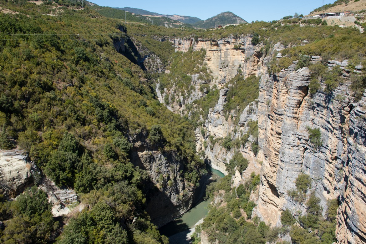 Osumi Canyon in Berat Albania