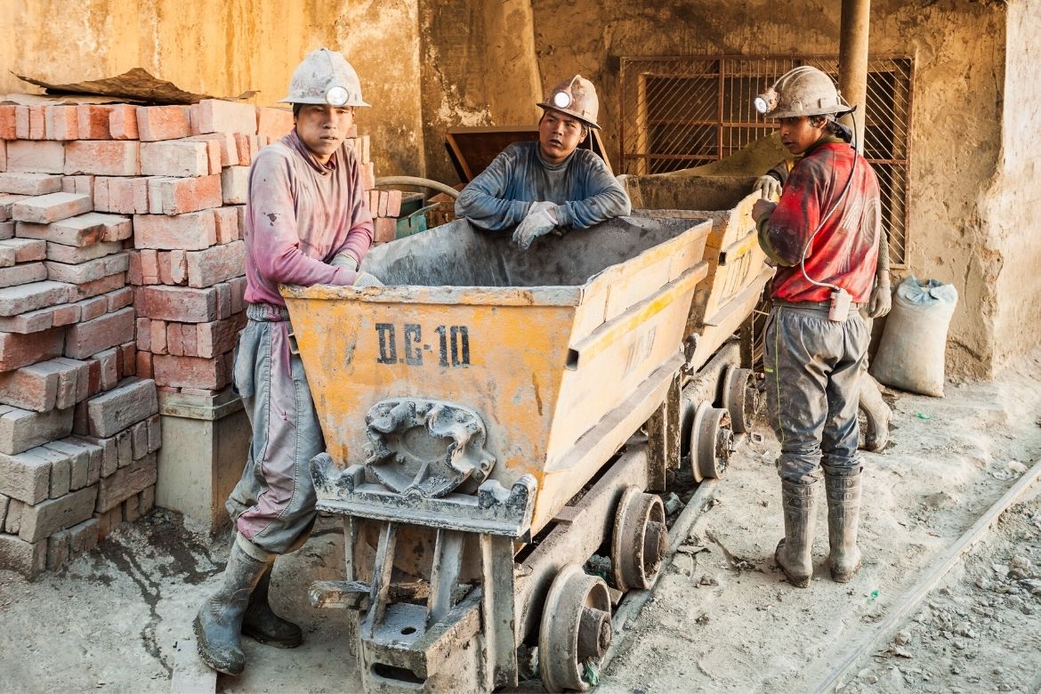 Miners in Potosi