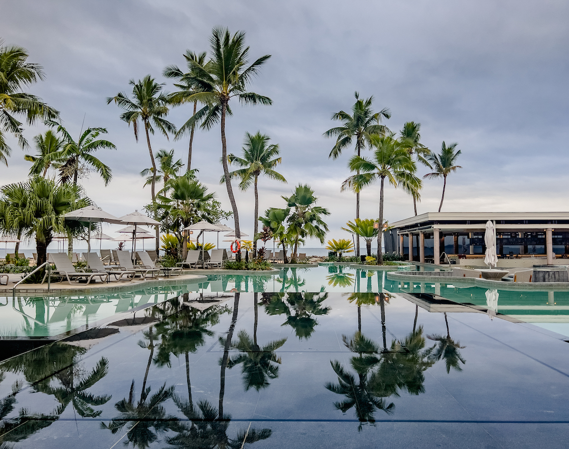 The pool at the Sheraton Fiji