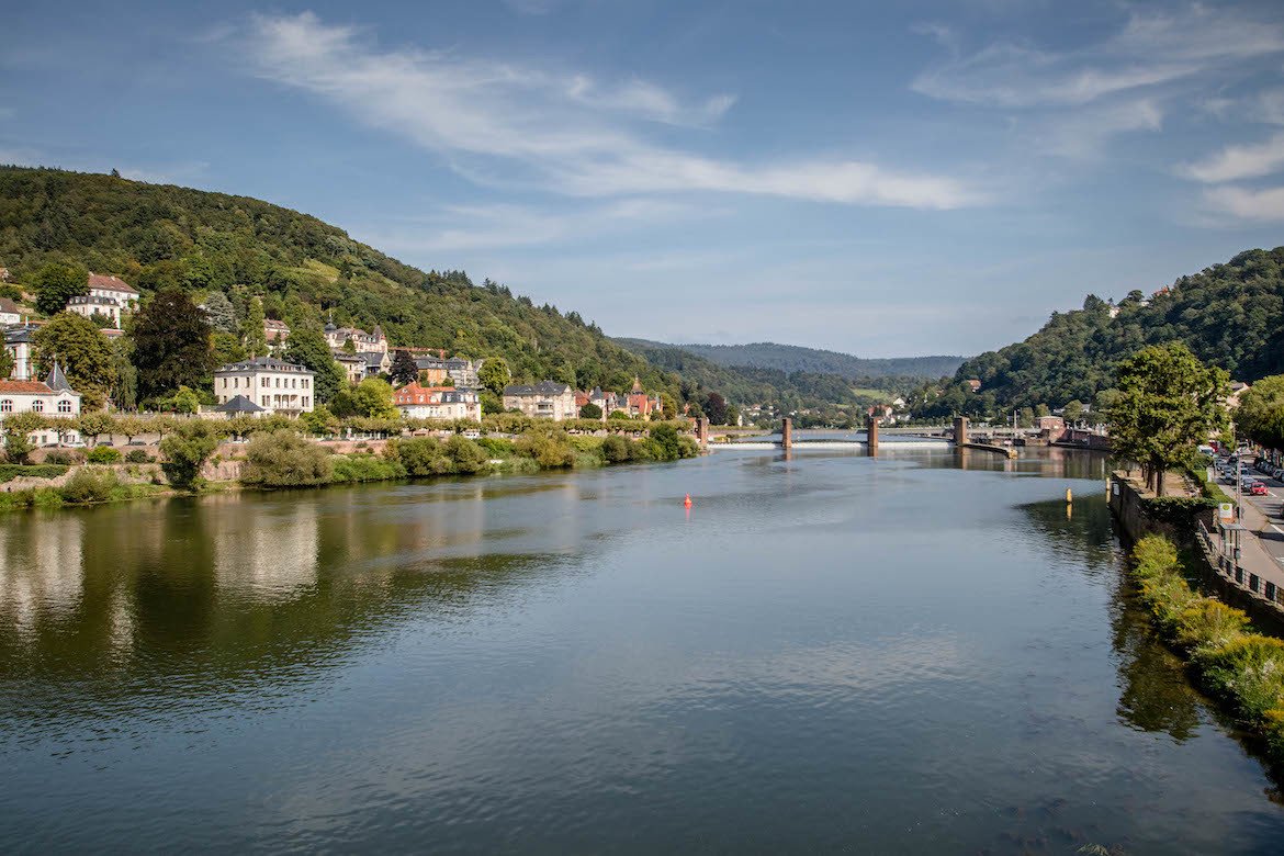 River Neckar in Heidelberg, Germany