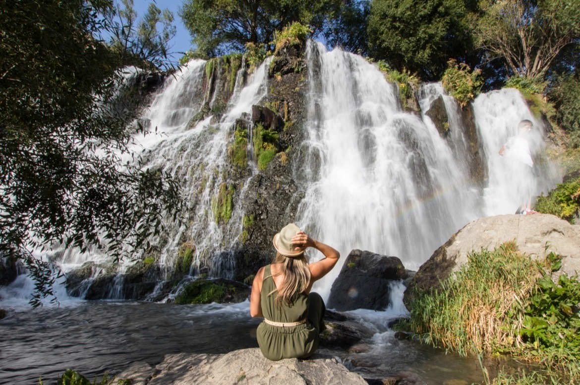 The Shaki Waterfall in Armenia