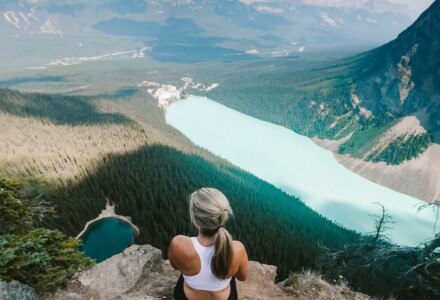 View of Lake Louise from the Big Beehive Trail