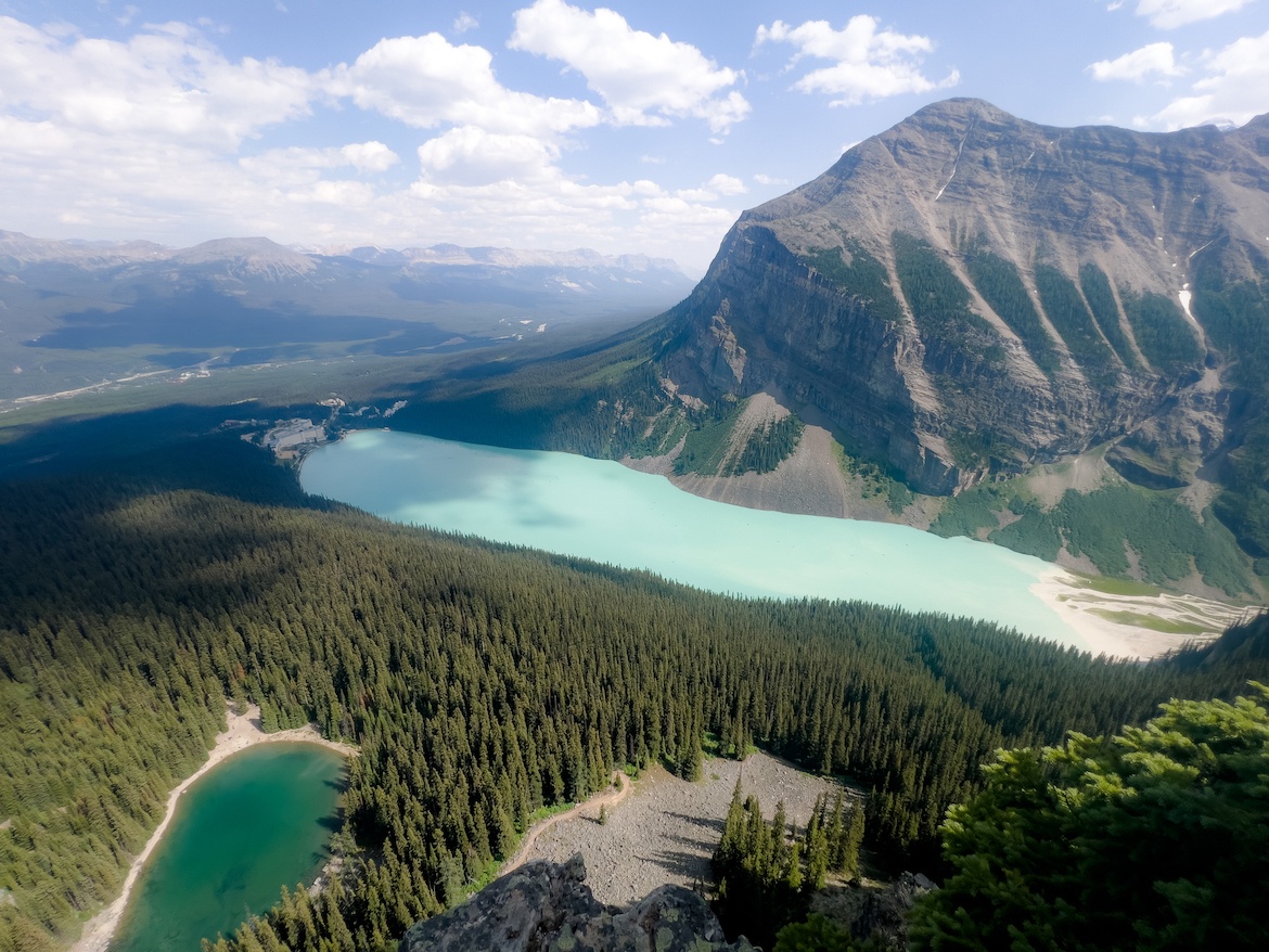 View of Lake Louise from the Big Beehive Trail
