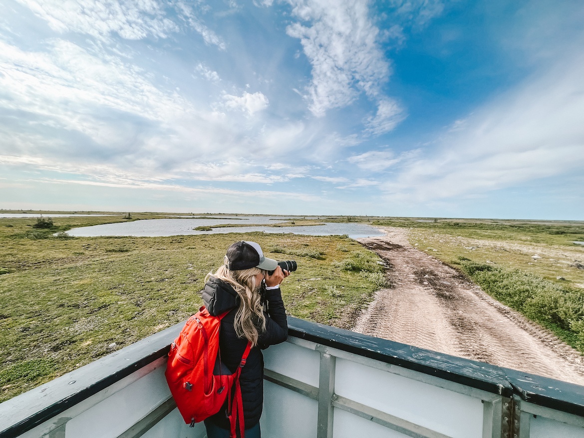 A tundra buggy tour in Churchill Manitoba
