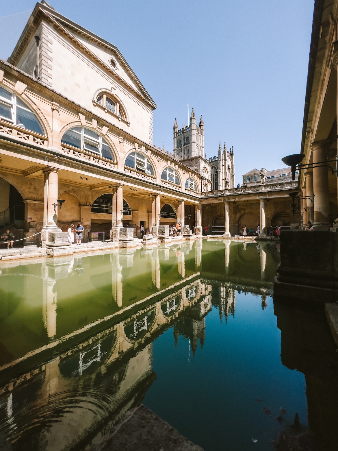 The Roman Baths in Bath, UK