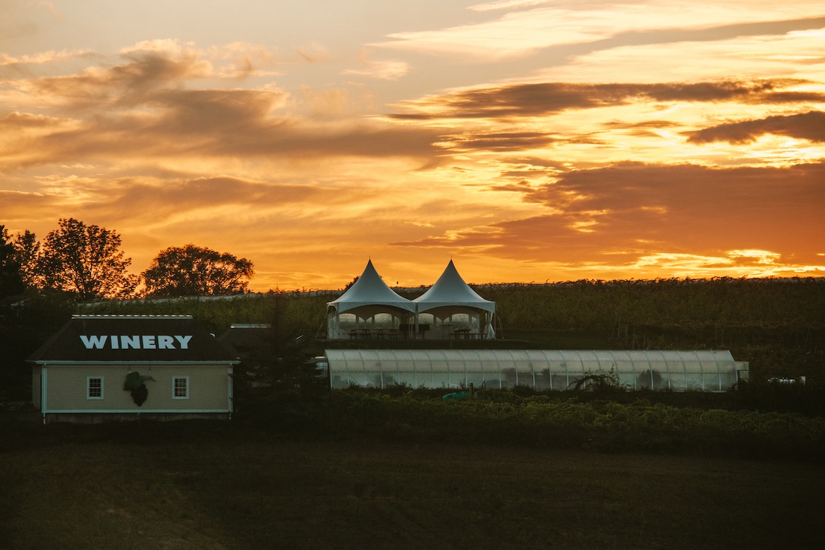 Grand-Pre winery at sunset