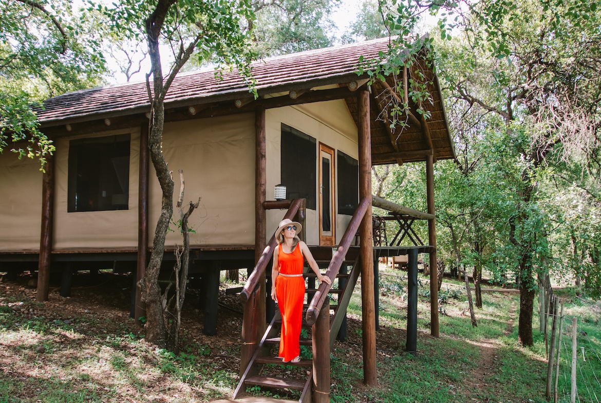 Our glamping accommodations at Chisomo Safari Camp near Kruger National Park