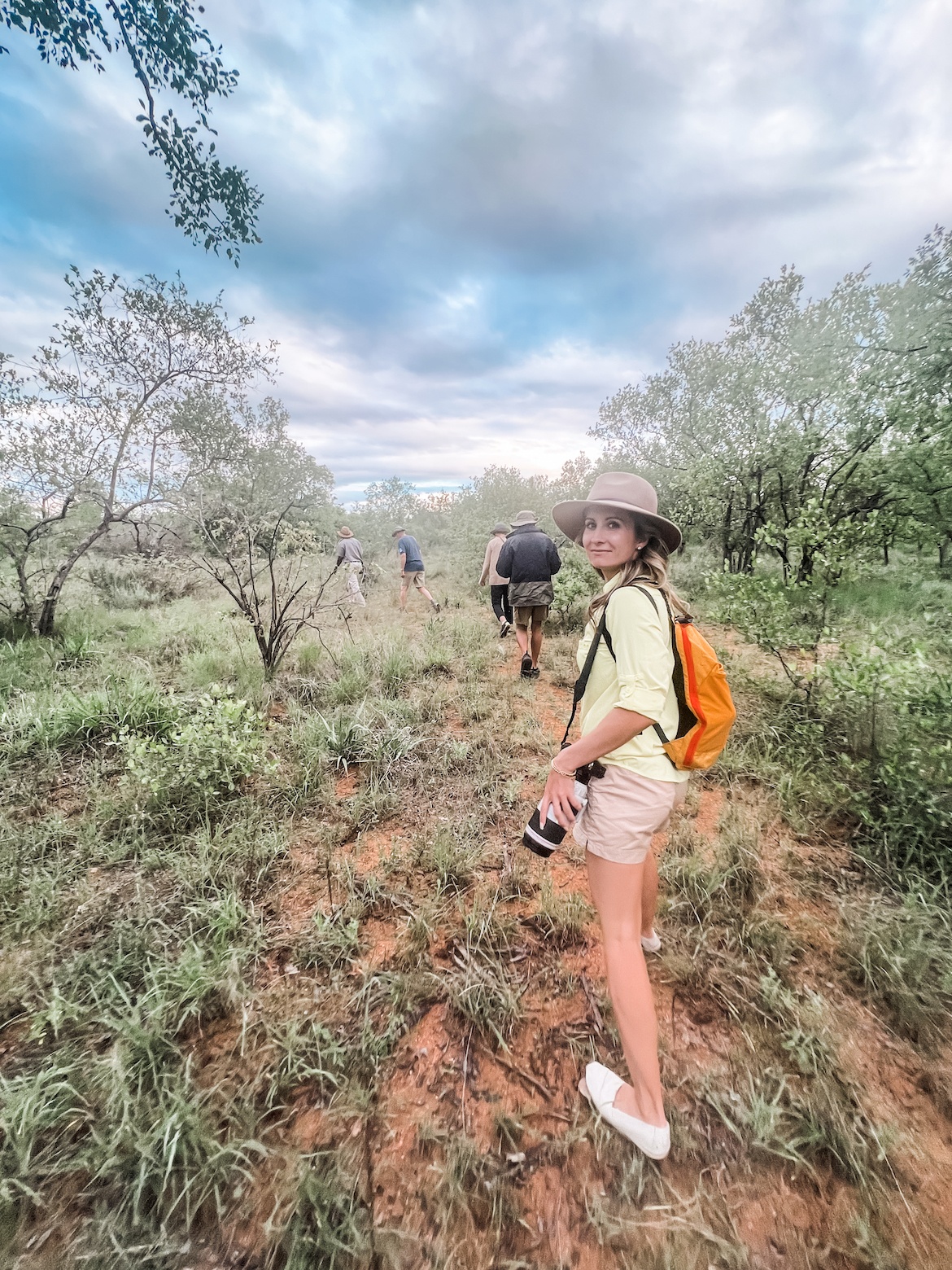 Walking to see the cheetahs in Karongwe Private Game Reserve, South Africa