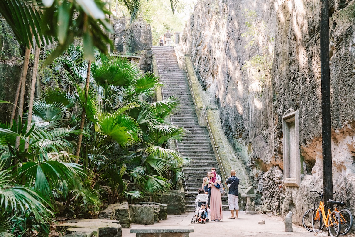 The Queen's Staircase in Nassau, Bahamas