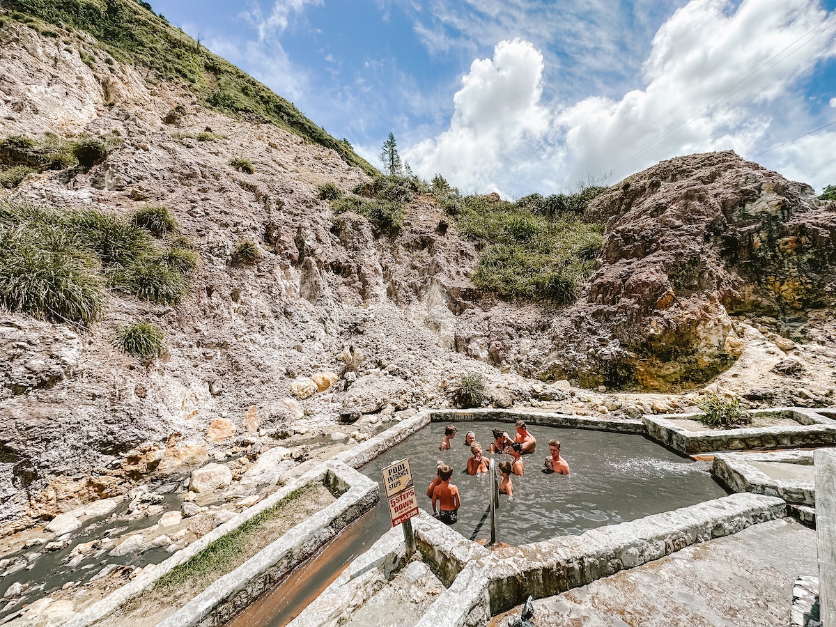 Sulphur Springs, St Lucia: Mud baths and a drive-in volcano