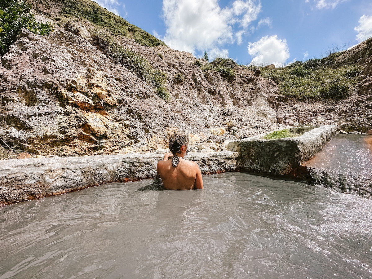 Sulphur Springs, St Lucia: Mud baths and a drive-in volcano
