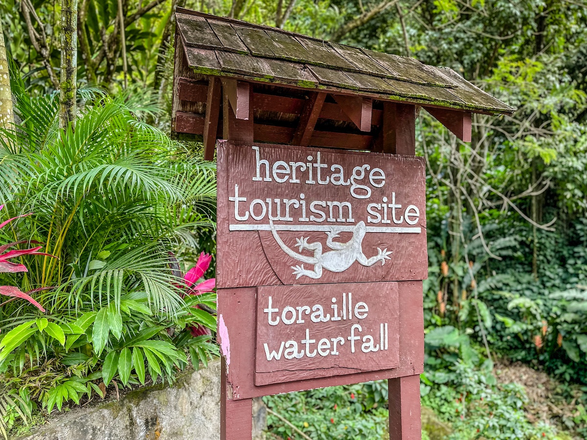 Toraille Waterfall in Saint Lucia