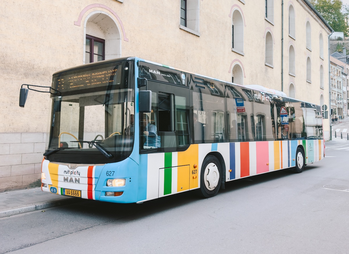 A bus in Luxembourg City