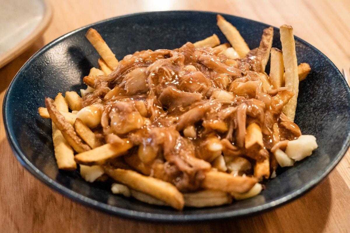 Chicken confit poutine at The Prow