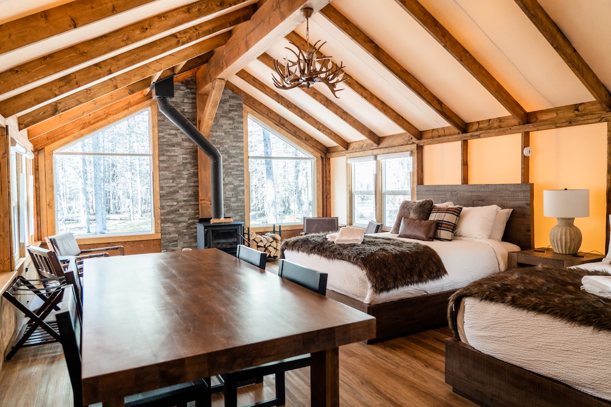 A Deluxe Glamping Tent at Sundance by Basecamp in Kananaskis Country